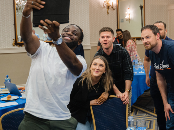 image of Nutritics staff taking a selfie