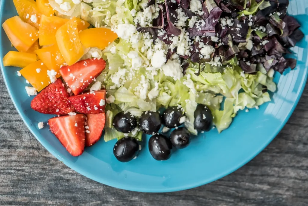 fresh food on a plate
